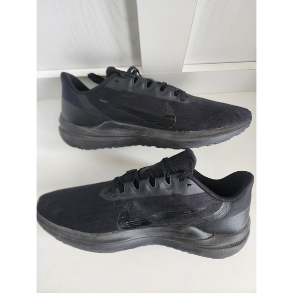 Nike Air Winflo‎ 9 Mens Running Shoes Triple Black DD6203-002 Size 12.5 main image 11